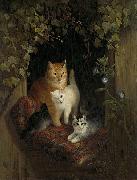 Cat with Kittens Henriette Ronner-Knip